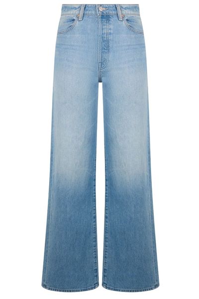 Mother Frayed Wide-Leg Jeans