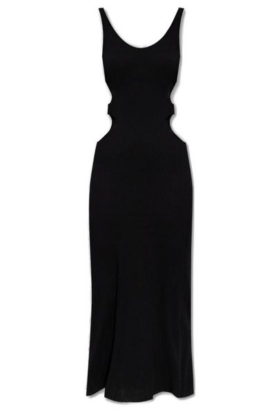 Chloé Crinkled-Effect Cut-Out Maxi Dress