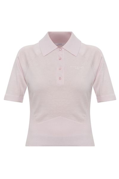 Givenchy Cropped Logo Polo Top