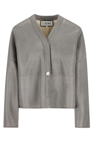 Loewe Pebble Leather Cardigan