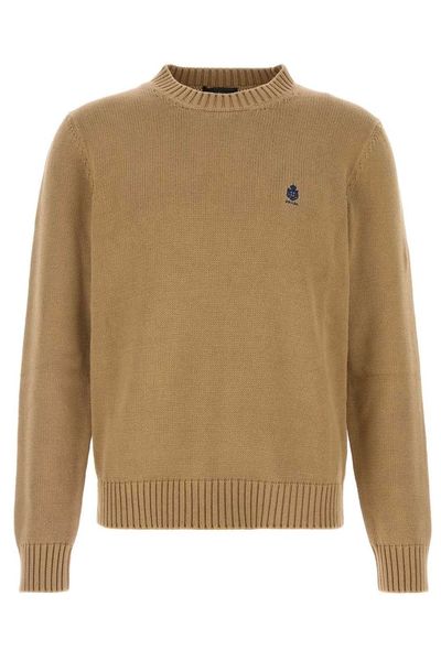 Prada Logo Embroidered Jumper