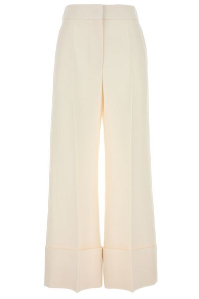Valentino Pleat Detailed Wide-Leg Pants
