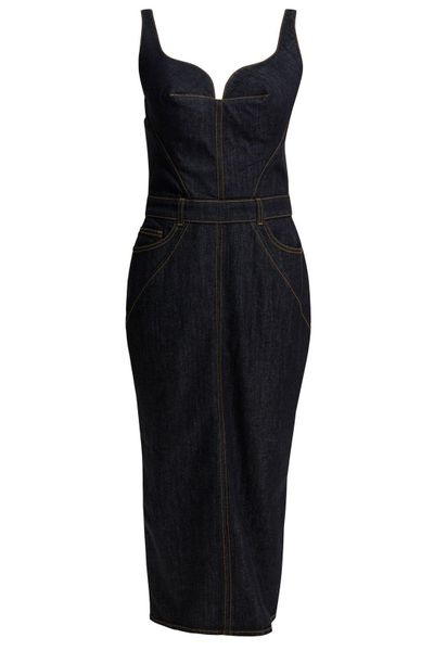 Givenchy Raw Denim Kickback Dress