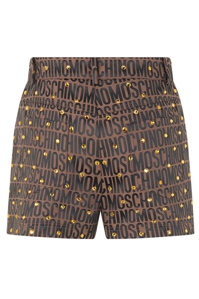 Moschino All-Over Logo Embellished Shorts