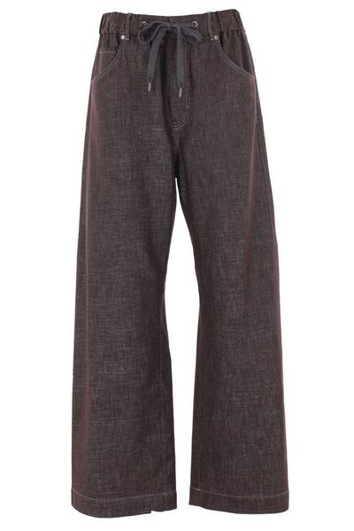 Brunello Cucinelli Drawstring Straight-Leg Trousers