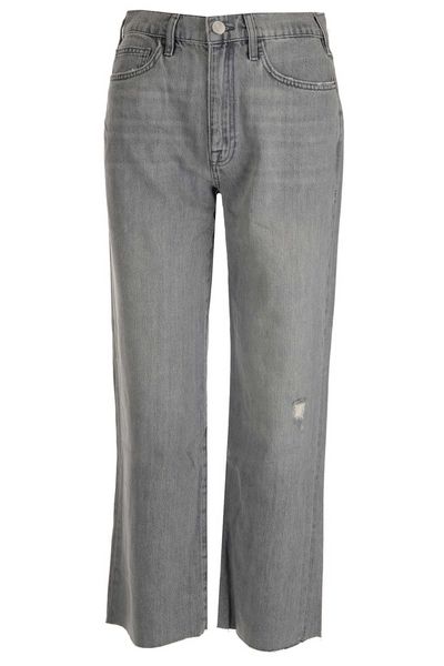 Frame Le Jane Cropped Raw-Cut Hem Jeans