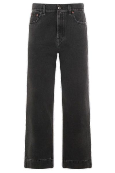 Chloé High-Waisted Cropped Jeans