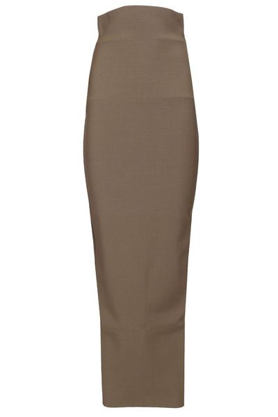 Rick Owens Dirt Pallar High-Waist Ankle Skirt