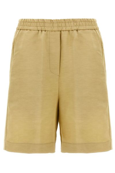 Nude Relaxed Fit Bermuda Shorts