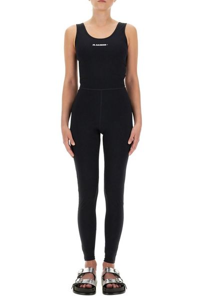 Jil Sander Jil Sander+ Logo Printed Jersey Jumpsuit