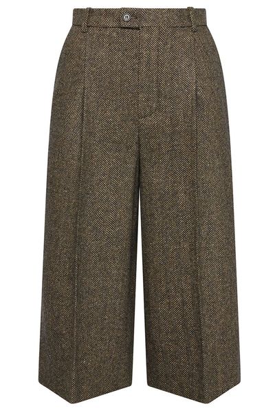 Saint Laurent Mid-Rise Tailored Culottes
