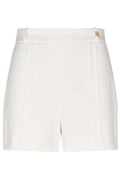 Elisabetta Franchi Raw-Edge Lightweight Crêpe Shorts