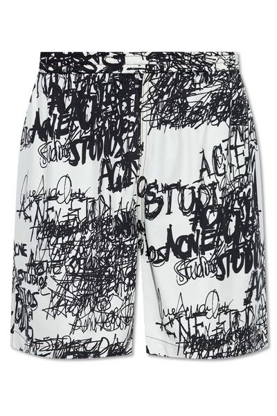 Acne Studios Logo Printed Shorts