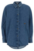 Loewe Double L Embroidered Denim Shirt