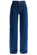 DARKPARK Lu Straight Leg Pleat Effect Fitted Jeans