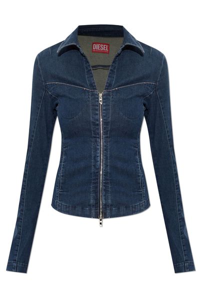 Diesel Full-Zip Denim Shirt