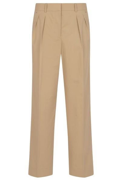 Moncler Gabardine Wide-Leg Tailored Trousers