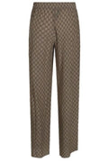 Gucci GG Monogram Wide-Leg Pants