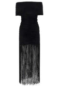 Khaite Jacinta Off-Shoulder Ruched Dress