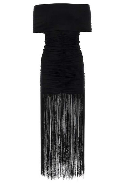 Khaite Jacinta Off-Shoulder Ruched Dress