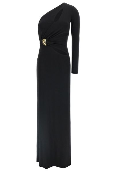 Elisabetta Franchi Cut-Out One-Shoulder Red Carpet Dress