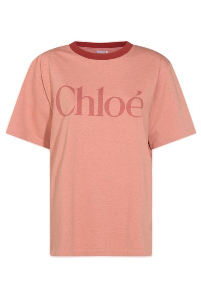 Chloé Logo Printed Crewneck T-Shirt