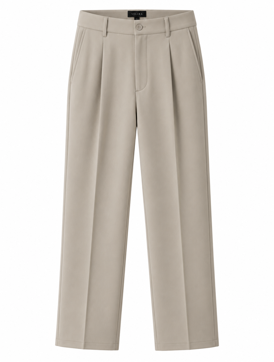 Velira Beige Tailored Trousers