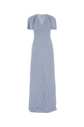 Jil Sander 298 Cape-Sleeve Maxi Dress