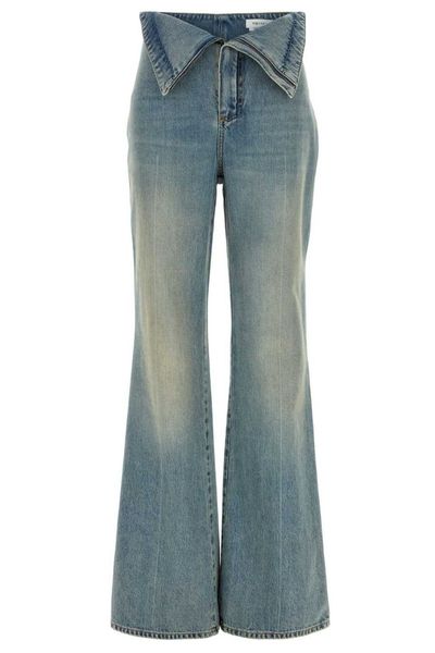 Alexander McQueen Fold Over Waist Jeans