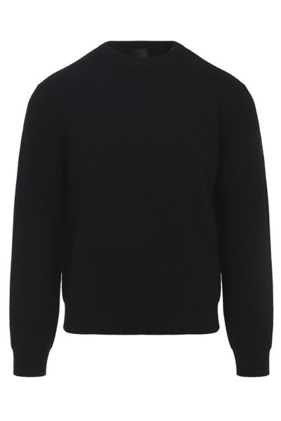 Moncler Logo Patch Crewneck Jumper