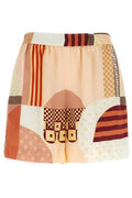 Fendi Patchwork Printed Elasticated Waistband Shorts