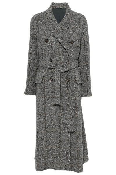 Brunello Cucinelli Double-Breasted Belted Coat