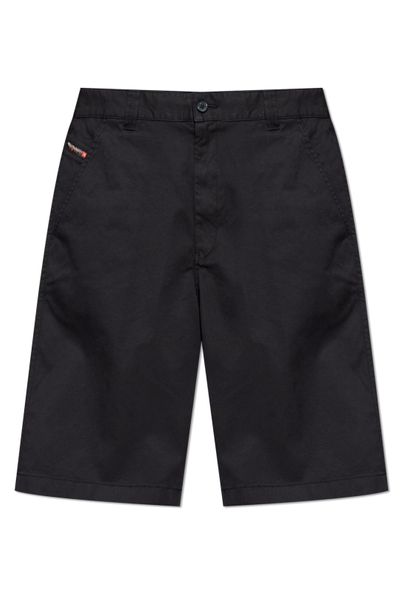 Diesel Logo Detail Buttoned Shorts