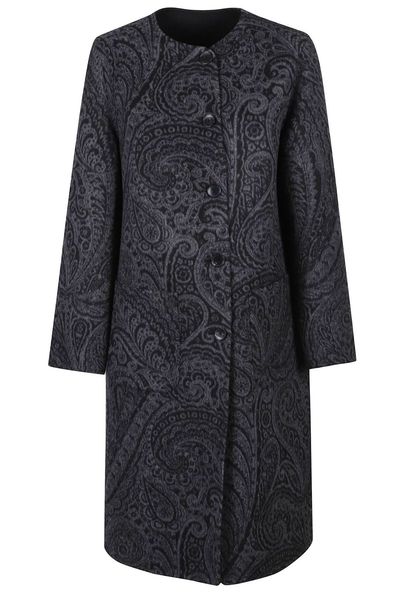 Etro Paisley Printed Reversible Coat