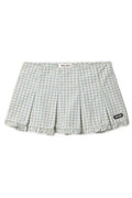 Miu Miu Checked Ruffled Mini Skirt
