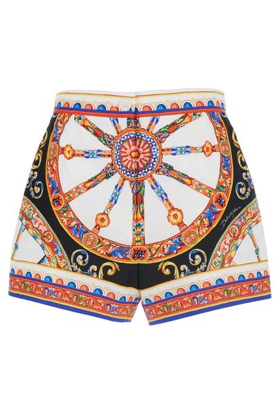 Dolce & Gabbana Carretto Printed Poplin Shorts