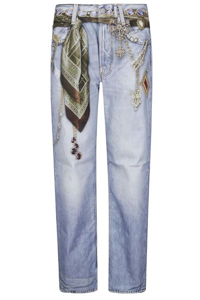 Acne Studios Trompe-L'OeIl Jewellery Jeans