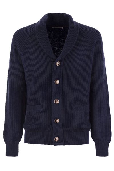 Brunello Cucinelli Long-Sleeve Knitted Cardigan