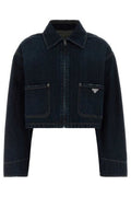Prada Zip-Up Denim Jacket