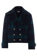 Liu Jo Check Double-Breasted Coat