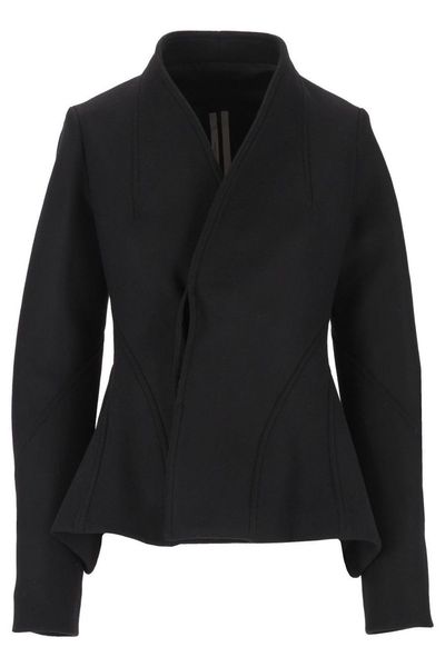 Rick Owens Moog Fitted Peplum Jacket