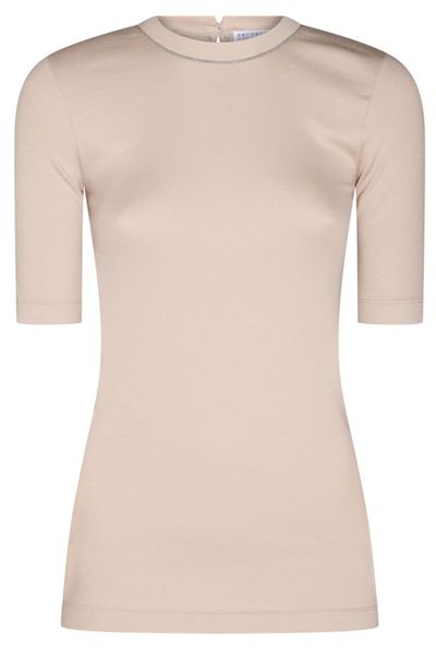 Brunello Cucinelli Crewneck Short-Sleeved Top