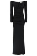 Elisabetta Franchi Off-Shoulder Maxi Dress