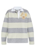 Moncler Striped Knitted Polo Shirt