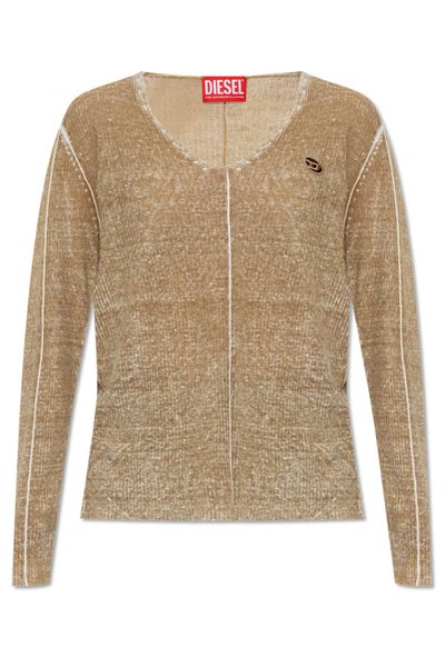 Diesel K-Robbel Cut-Out Logo Sweater