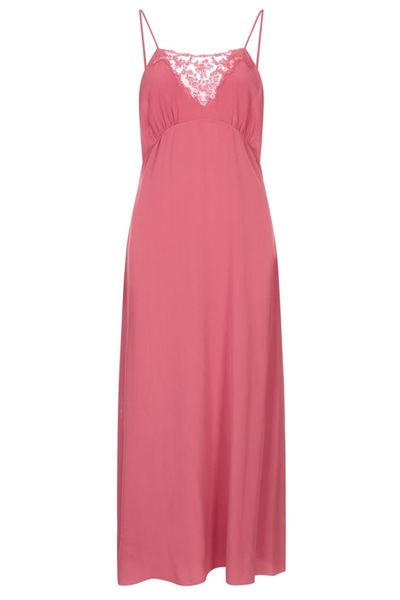 Chloé Lace Detailed Long Lingerie Dress