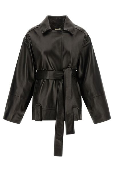 Khaite Alder Belted Drop Shoulder Jacket