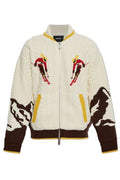 Dsquared2 Cable Knit Ski Motif Cardigan