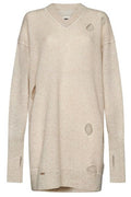 MM6 Maison Margiela Distressed Knitted Dress