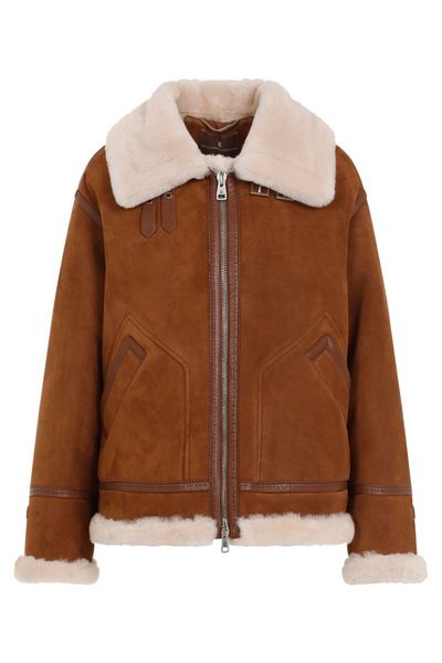 Ermanno Scervino Shearling Zipped Jacket